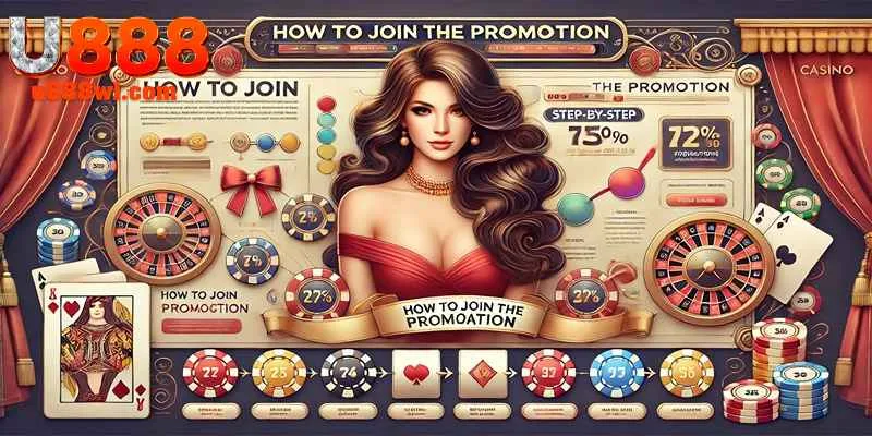 Hướng dẫn chi tiết cách tham gia ưu đãi U888 từ đăng ký đến nhận thưởng